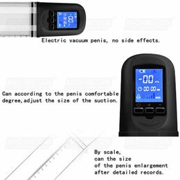 Pump Toys Electric Penis Enlargement One Key Automatic Vacuum Extraction Full Impact Feeling Lasting Erectile Pleasure Extender Size 1125