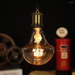 Filament Bulb Retro Spiral Light E27 Big G125 Mushroon 4W Decoration Lighting Vintage Edison Lamp