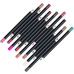 Lip Pencils 30/50/100pcs Custom Waterproof Long Lasting Lipliner Pen Eyeliner Pencil with Box Wholesale 231031