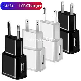 Universal 5V 1A 2A Eu US Ac home Travel Wall charger power adapters for iphone 12 13 14 pro Samsung s10 s20 htc lg B1