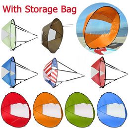 Foldable Kayak Wind Sail Folding Kayak Downwind Wind Paddle Sailing Popup Paddle Board Sail Canoe Inflatable Boat SUP Sail Water SportsBoat Accessories fishing