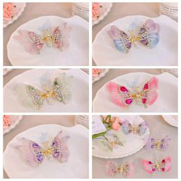 Hair Accessories Korean Style Butterfly Clip Fashion Colourful Hairpin Headwear Hanfu Daily