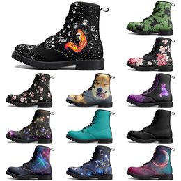 DIY new Classic Martin Boots Non-slip autumn winter man women Versatile Customised warm Fashion Versatile Elevated Casual Boots 73083