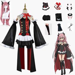 Anime Costumes Seraph Of The End Owari no Seraph Krul Tepes Cosplay Comes Uniform Anime Witch Vampire Halloween Outfits Clothes For GirlL231101