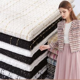 Craft Tool en tweed fabric Lady style fiber plaid woven DIY coat clothing dress Handmade sewing quilting Autumn winter 231101