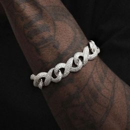 Personalisierte Anpassung Hip Hop Armbänder Fabrikpreis Feines kubanisches Schmuckarmband Hervorragendes Diamantarmband