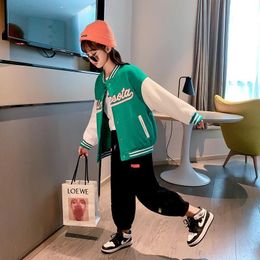 Jackets Kids Clothes For Teen Quilted Spring Children's Jacket Baseball Suit Bomber Tiny Cottons Coats And Jackets 12 14 Year Girl 230331