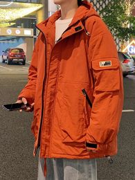 Parka da uomo in piumino 2023 giacche invernali spesse e calde multitasche giacca a vento con cappuccio casual imbottitura cappotto termico taglie forti 8XL 231031