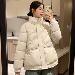 Women's Trench Coats 2023 Autumn Winter Women Parkas Jackets Casual Stand Collar Thick Warm Pattern Coat Female Outwear Jacket