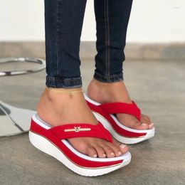 Sandals Women Summer 2023 Fashion Flip Flops Outdoor Casual Platform Ladies Plus Size Wedges Beach Slippers High Heels