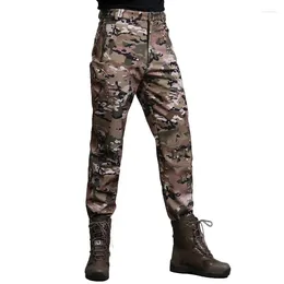 Outdoor Pants Camouflage Climbing High Quality Waterproof Men Skiing Hiking Fleece Camping Mens