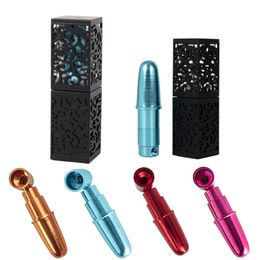 New lipstick pipe hollowed out box design removable metal pipe