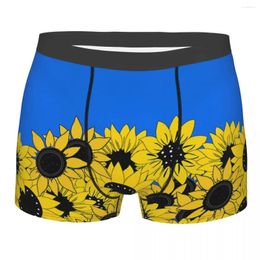 Underpants Sunflowers And Blue The Colors Of Ukraine Flag Breathbale Panties Man Underwear Comfortable Shorts Boxer Briefs