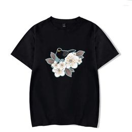 Men's T Shirts Waiting For The Cherries I Black TShirt Women Harajuku T-Shirt Korean Gothic Aesthetic Streetwear Summer Casual Tees