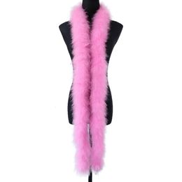 50g Turkey Marabou Feathers Boa 2 M Down Fur Collar for Winter Clothing Warm Decorative Sewing Craft High Quality Plumas Scarf