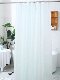 Shower Curtains White shower curtain waterproof solid Colour shower curtain special durable R231101