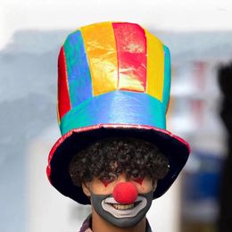 Berets Amusement Park Clown Hat All-Match Men Circus Vintage Party Flat Top Show Style Bonnet Cosplay Accessories