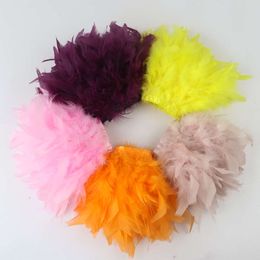 1 Metre Fluffy Turkey Feathers Trims Fringe Ribbon Marabou Feather on Tape DIY Wedding Dresses Sewing Decoration Plumes 15-20CM