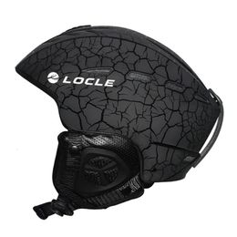 Ski Helmets LOCLE Professional Skiing Helmet Men Women Children Ski Helmet Snow Skating Snowboard Snowmobile Skateboard Helmet Size 5261cm 231031