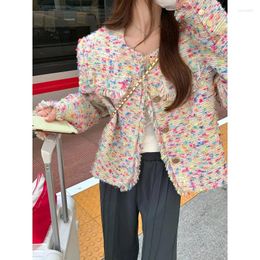 Women's Jackets Real Time And Affordable Temperament Gentle Style Design Sense Niche Coarse Flower Short Small Fragrance Jacket