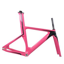 Custom Paint Aero Fixed Gear Track Frame TR013 BSA Bottom Bracket Carbon Fibre T800 Available Size 49/51/54/57cm