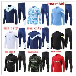 2022 2023 man City Training Suit tracksuit 21/22/23 Long sleeve man Sportswear Football 2021 2022 girls Survatment Foot Chandal