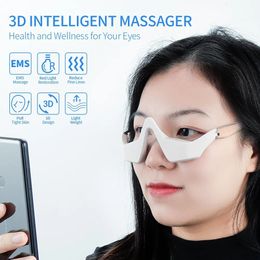 Eye Massager Red Light Therapy Anti-Aging Eye Massager Compress Eyes Fatigue Relief Relaxation Relieve Dark Circles EMS Eye Massager 231031