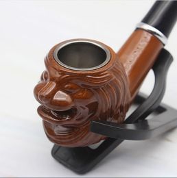 Smoking Pipes 605 lion's head pipe creative lion's head resin pipe removable cleaning type pipe