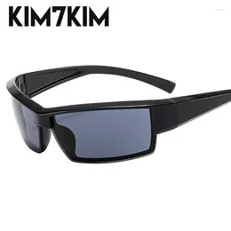 Sunglasses Y2k Punk Sports Men Women 2023 Fashion Semi Rimless Rectangle Sun Glasses For Male Cycling Shades Steampunk Sunglass