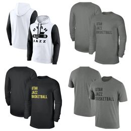 Utah''Jazz''Showtime Therma Flex Performance Full-Zip Jersey Hoodie