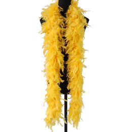 60 Grammes Natural Fluffy Turkey Marabou Feather Boa 2 Metres Scarf Wedding Dress Carnival Decorative Plumes Shawl Coloured