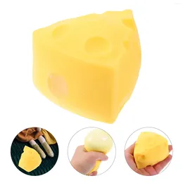 Party Decoration Funny Squeeze Toy Simulated Cheese Plaything Fake Decompression