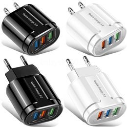 Universal Smart Quick Chargers QC3.0 EU US Wall Charger Adapter For IPhone 7 8 X 11 12 13 14 Samsung android phone mp3 pc B1