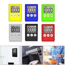 Kitchen Timer LED Digital Electronic Timer Plastic Cooking Count Up Countdown Clock Magnet Alarm Baking Tools