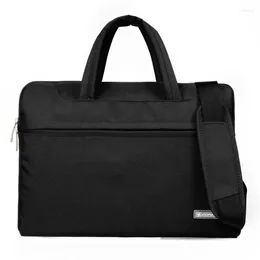 Briefcases Computer Sleeve Case Maleta 14 Inch Laptop Bag Portable Notebook Handbag BriefcaseUnisex Business Messenger File Shoulder