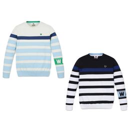 Women's Sweaters "selling Striped Men's Highend Knitted Sweater Warm Autumn Sports Golf Top Luxurious and Fashionable Design" 231031