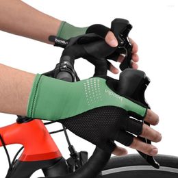 Cycling Gloves Sport Anti-skid Half Finger Absorbing Padded Weight Lifting Outdoor Breathable MTB