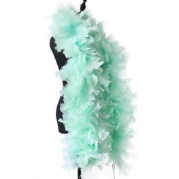 2 Metres Big Turkey Feather Boa Shawl Wedding Party Dress Sewing Decoration Plume Ribbon Multicolor Decor Scarf Customised