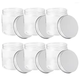 Storage Bottles 6 Pcs Aluminum Lid Mason Jars Food Holder Canning Glass Containers Lids Multifunctional Vial Honey Sealed Houehold