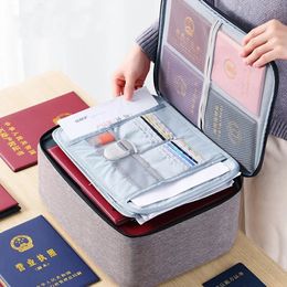 Briefcases Multifunctional Briefcase Office Waterproof Document Material Storage Bag Business Trip File Organize Pouch Accessories Supplies 231101