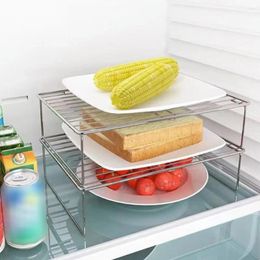 Kitchen Storage Versatile Dish Holder Capacity Stainless Steel Rack For Dishes Seasonings Cookware Multifunctional Small
