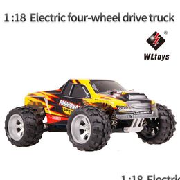 Electric/Rc Car Electric Rc Car Wltoys A979 A 1 18 Fl Scale Remote Control Large Legged Vehicle Four Wheel Drive Off Road High Speed D Dhiyf