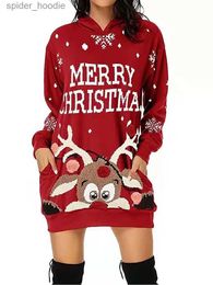 Men's Hoodies Sweatshirts Merry Christmas Sweatershirt Dress Autumn Women's Hoodie Xmas Party Ladies Clothes Funny Pattern Carnival Round Neck Sweater New L231101