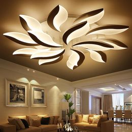 Ceiling Lights Modern Flower Led Light Acrylic Lampara Techo Living Room Bedroom Luminaria Lustres Home Lamp