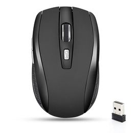 Mice Wireless Mouse Silent Mouse 2.4G Portable Mobile Optical Office Mouse Adjustable DPI Level Suitable for Laptops MacBooks 231101