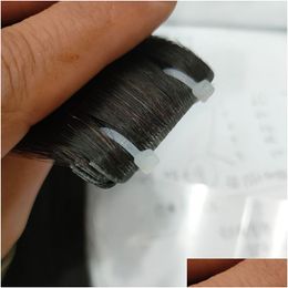 Skin Weft Hair Extension New Arrival Human Hair Clip In Extensions Skin Weft Seamless Invisible Tape Remy 100G Natural Colour 18 20 22 Dh68O