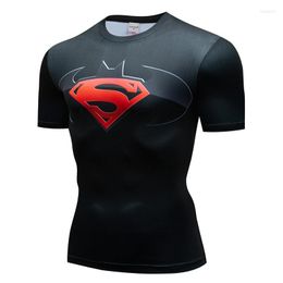 Men's T Shirts Black Gym Shirt Fitness Men Running Sports T-Shirt Training Tight Tee Male Summer Casual Short Sleeve Tops Mens Clothing
