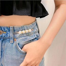 Brooches 8Pcs Brooch Set Pearl Rhinestone For Women's Clothing Lapel Pin Tightening Waist Diy Accessories