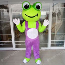 Christmas Lovely Frog Mascot Costumes Halloween Fancy Party Dress Unisex Cartoon Character Carnival Xmas Advertising Party Outdoor Outfit