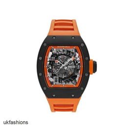 Richardmiler Mechanical Automatic Wristwatches Swiss Made Watches Richardmiler Americas Limited Edition 30 Orange Black Carbon Rm030 Men's WatchHBJL